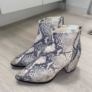 Steve Madden Snakeskin Booties